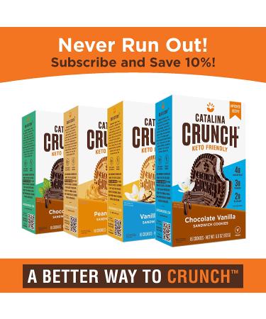 Catalina Crunch Sandwich Cookies Variety Pack - 4 Flavors | Keto, Vegan, Low Carb, Protein Cookies - Buy Online on GoSupps.com