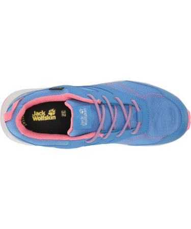 Jack Wolfskin Big Kid Hiking Boot - Unisex, Blue/Coral, Size 3 (8-12 Years) - Buy Online on GoSupps.com