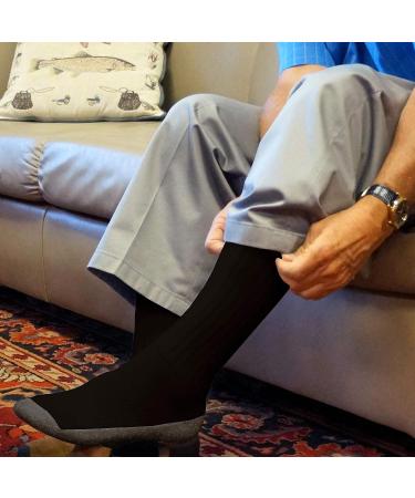 Catawba Sox Foot Comfort 6 Pairs Diabetic Care Crew Socks - Black X-Large - Unisex - Buy Online on GoSupps.com