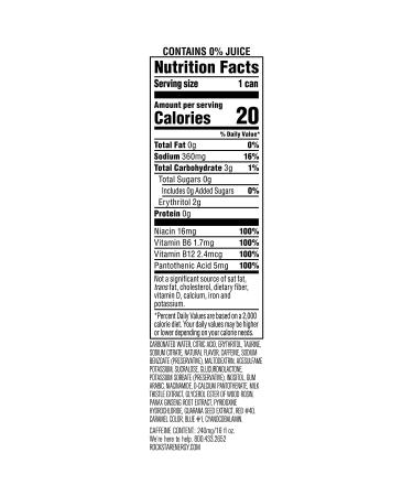 Rockstar Pure Zero Fruit Punch Energy Drink 16oz Cans (12 Pack) - 0 Sugar, Caffeine, Taurine | Packaging May Vary - Buy Online on GoSupps.com