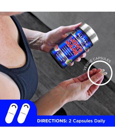 ALLMAX Lion S Mane - 60 Veggie Capsules - Advanced Nootropic - 30 Servings - Buy Online on GoSupps.com