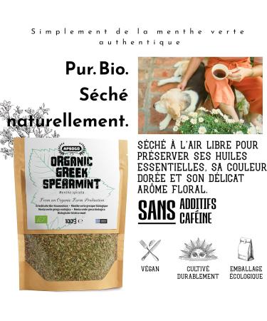 Apsogo Spearmint - Menthe verte biologique s ch e de Gr ce - Buy Online on GoSupps.com