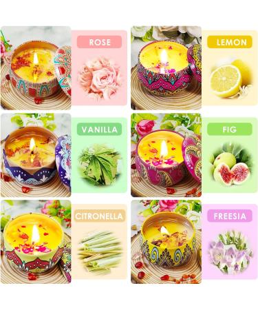 Fragrance Candle Gift Set for Women | 6 Natural Soy Wax Aromatherapy Candles - Perfect for Mother's Day Christmas Birthdays & Valentine's Day - Buy Online on GoSupps.com