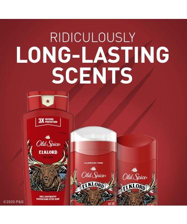 Old Spice Aluminum Free Deodorant for Men ElkLord 48 Hr. Protection 3.0oz (Pack of 3) Elklord 3 Ounce (Pack of 3) - Buy Online on GoSupps.com