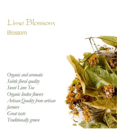 Linden Blossom Organic Tea - Tilia Flower Tea 100g | Buy Premium Organic Linden Tea Online - Buy Online on GoSupps.com