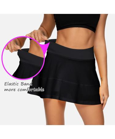 Queenieke Ladies Tennis Skirt with Built-in Shorts - Summer Running & Fitness Skirt for Tennis Golf Gym - Stylish & Comfortable Workout Wear - Buy Online on GoSupps.com