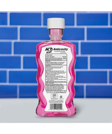 ACT Kids Anticavity Fluoride Rinse Groovy Grape 16.9 fl. oz. & Bubble Gum Blowout 16.9 fl. oz. Bundle - Buy Online on GoSupps.com