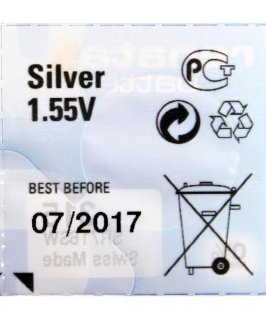 Renata Silver Oxide Watch Battery 364 - Pack of 5 | Long-lasting Button Cell Battery for Watches - Buy Internationally - Buy Online on GoSupps.com