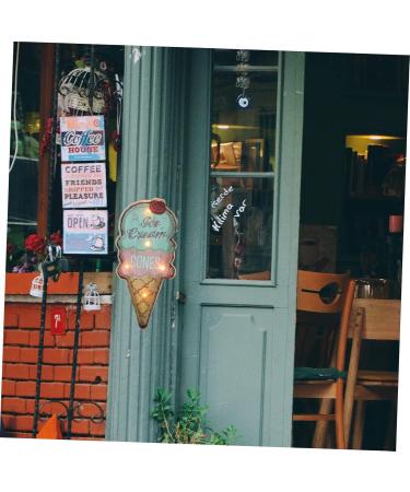 Angoily Pendant Sign Cafe Led Delicate Kitchen Diner Home Light Decor Unique Hanging Metal Backdrop - Buy Online on GoSupps.com