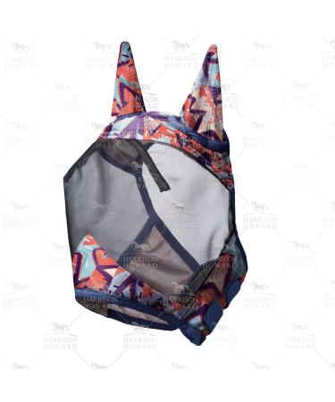 Harrison Howard CareMaster Horse Fly Mask with UV Protection - Standard Size (L) - Abstract Graffiti Design for Horses - Buy Online on GoSupps.com