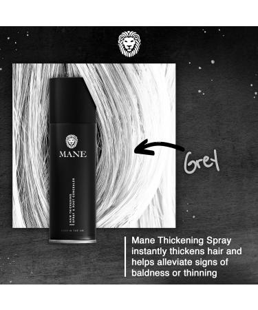 MANE Hair Thickening Spray & Root Touch Up Seal & Control Combo Pack Instantly Thicker Hair for Men & Women Fill in Hairlines and Hide Thinning and Fine Patches - Gray 12 Colors (6.76 oz) Grey - Buy Online on GoSupps.com
