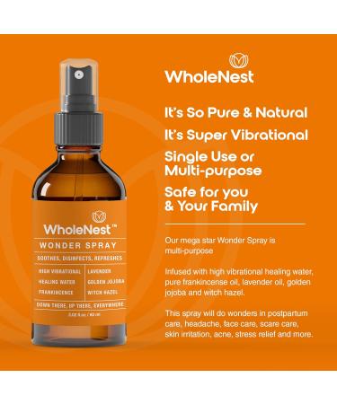 Wonder Spray Postpartum Essentials | All-Natural Perineal Spray for After Birth Pain & Recovery - Witch Hazel Frankincense Lavender - Buy Online on GoSupps.com