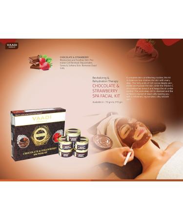 Vaadi Herbals Chocolate Strawberry Facial Kit - All Natural SPA Treatment for All Skin Types - 70g - Unisex - Buy Online on GoSupps.com