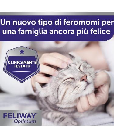FELIWAY Optimum: New Generation Stress Relief for Cats - Diffuser + Refill 48ml - Buy Online on GoSupps.com