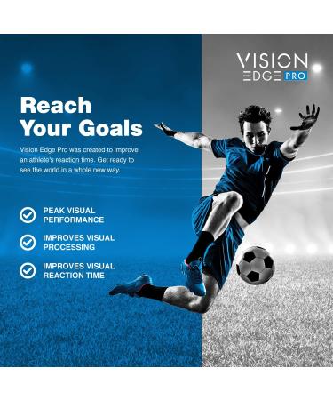 Eye Supplement for Athletes Formula with Lutein Zeaxanthin and Meso-Zeaxanthin Eye Supplements Omega 3 Essential Carotenoids for Eyes - (90 Softgels 3 Month Supply) Vision Edge Pro 90ct - Buy Online on GoSupps.com