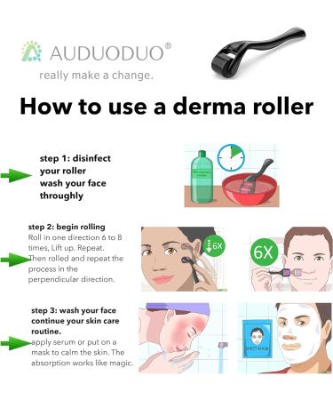 Professional Grade Derma Roller 1.5mm with Silver Needles - Beard & Hair Growth, Anti-Aging, Stretch Marks & Scars - Buy Online on GoSupps.com