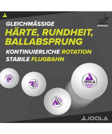 JOOLA Magic ABS 2-Star Training Table Tennis Balls - White - Buy Online on GoSupps.com
