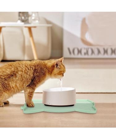 Coomazy Slipproof Pet Bowl Pad for Cats & Small Dogs - Silicone Lining Mat (45x26cm Green) - Buy Online on GoSupps.com