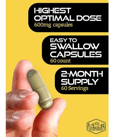 Cistanche Tubulosa 200mg & Tongkat Ali 400mg - Max Purity, 2 Month Supply | Echinacoside & Acetoside with Tongkat Ali for Men 200:1 (Longjack) - Like Fadogia Agrestis - Buy Online on GoSupps.com