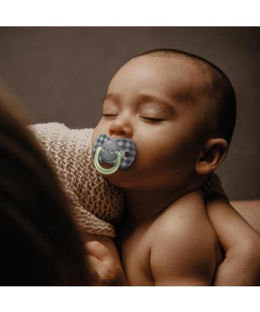 Suavinex Night & Day Pacifier Set for Babies 6-18 Months | Glow in the Dark Silicone Pacifiers - Pink & Beige - Buy Online on GoSupps.com