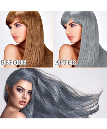 Silver Grey Temporary Hair Dye Cream | Washable Color Pomade for All | International Shipping - Buy Online on GoSupps.com
