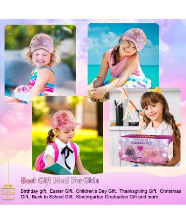 DIY Baseball Cap Kit for Girls - Jewel Sticker Craft Set | Perfect Birthday & Back-to-School Gift for Ages 4-10 - Buy Online on GoSupps.com