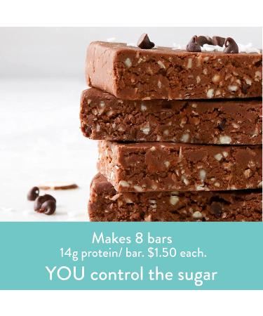 Keto Vegan Protein Bar Mix - No-Bake, 14g Protein/Bar. Gluten-Free & Grain-Free. Peas Love & Cocoa Flavor. Makes 8 Bars or 24 Protein Balls - Vegan Snack Option - Buy Online on GoSupps.com