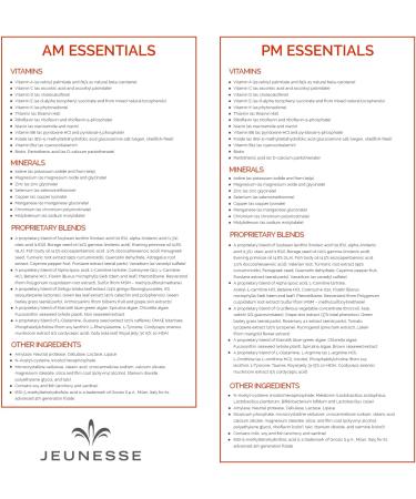 Jeunesse Global AM/PM Essentials: Youthful Day & Night Nutritional Support - Buy Online on GoSupps.com