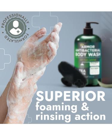 Antibacterial Body Wash with Tea Tree Oil | Antibacterial Soap for Men & Women | Kills 99.9% of Germs & Bacteria | Helps with Back Acne Body Odor & Skin Irritation | Includes Scrubber 16 fl oz Antibacterial Body Wash with  - Buy Online on GoSupps.com