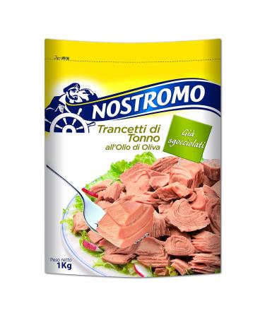 NOSTROMO Slices Tuna In Olive Oil Envelope Kg.1 Seasoning - Made In Italy