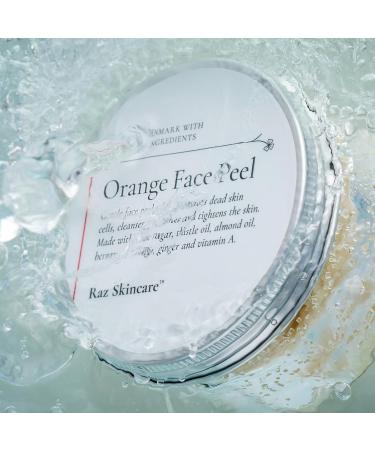 Raz Skincare Orange Face Peel 100g | Gentle Face Scrub with Organic Orange Peel Powder | Citrus-infused Face Peel and Skin care | Face Peel With Cleansing and Smoothing Effect | Mild Face Peel - Buy Online on GoSupps.com