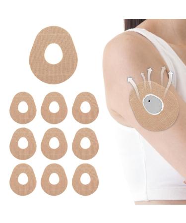 Wukesify CGM Sensor Patches Waterproof Sensor Covers for Libre 2/3 Flexible CGM Patches Blood Sugar Monitor Patch 10 Day Sensor Patches for Men Women Nude