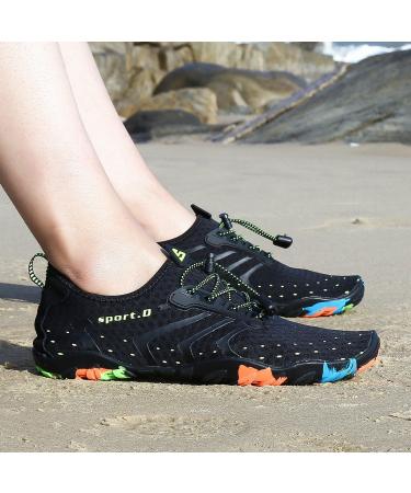 Pastaza Quick-Dry Water Shoes for Men & Women | Unisex Swimming Beach & Water Sports Footwear - Size 45 EU Black - Buy Online on GoSupps.com