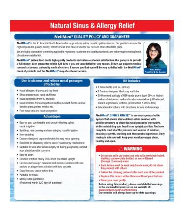 NeilMed Sinus Rinse Kit - Effective Nasal Rinse for Complete Sinus Relief - Buy Online on GoSupps.com