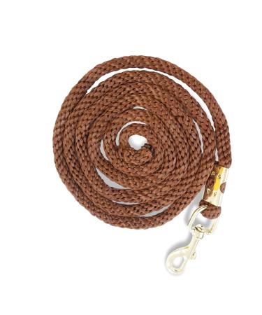 Lead rope for horse - tie rope in various stylish designs lead rope tie rope for pony donkey goat (brown)