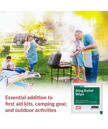 Sting Relief Wipes 100 Count by Ever Ready First Aid - Fast Relief for Pain and Itching - Buy Online on GoSupps.com