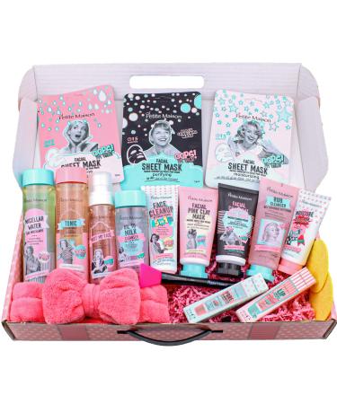 Gift Box for Women - Care Package With Spa Skin Care Sets for Mom Her Sister Aunt Friends - Unique Birthday Christmas Wedding Basket Luxury 18 Pieces