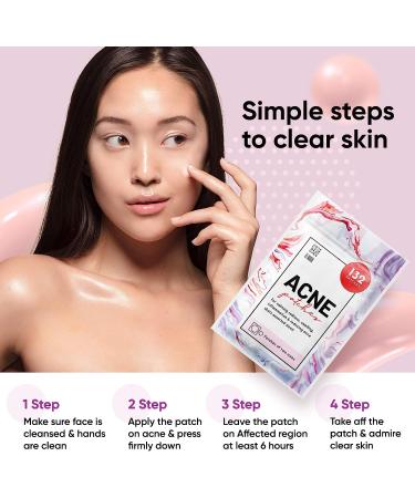 LE GUSHE Acne Patches 132 Dots | 3 Sizes 8mm, 10mm, 12mm | Hydrocolloid Pimple Blemish Treatment - Buy Online on GoSupps.com