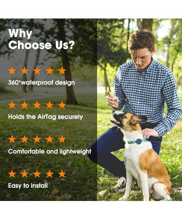 Shop Simplethings Waterproof Airtag Dog Collar - Anti-Loss Cover for Apple Airtag GPS Tracker | Pink & Purple Silicone Holder for Cats & Dogs - M-22mm - Buy Online on GoSupps.com