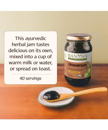 Organic Chyavanprash Ayurvedic Herbal Jam with Amla & Ashwagandha - Immune System & Body Rejuvenation - 17.6oz - Buy Online on GoSupps.com