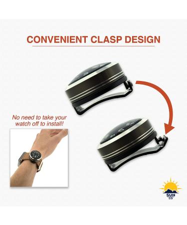 Sun Company WristLock - Aluminum Wrist Compass for Watch or Paracord Bracelet | Clip-On  Locking Design | Accessory for Camping  Hiking  Navigation - Buy Online on GoSupps.com