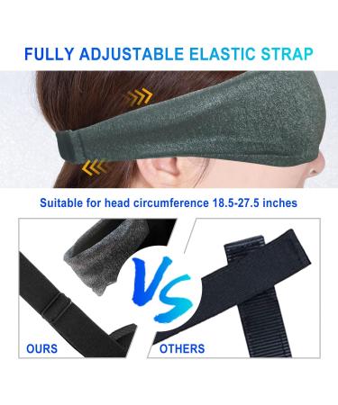 Adjustable Strap Side Sleeping Mask 3D Design | Blackout Blindfold for Men and Women | Relieve Eye Strain | Soft & Comfortable Night Eye Cover | Grey - Buy Online on GoSupps.com