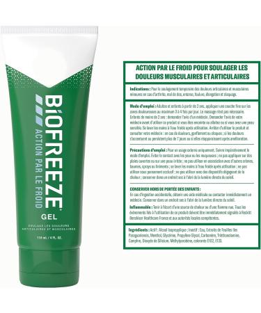 Biofreeze - Pack of 3 Cold Action Gel Tubes - Relieves muscle and joint pain - 3 x 118ml - Buy Online on GoSupps.com