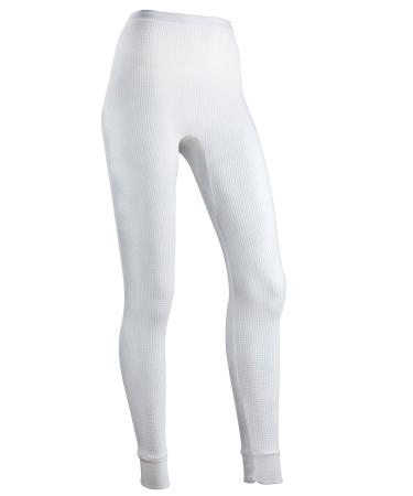ColdPruf Traditional Long Johns Thermal Underwear for Women - White - Medium
