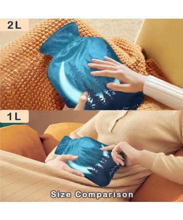 Naanle 2L Forest Tree Moon Heat Bottle | Transparent Hot Water Bottle for Pain Relief & Cold Therapy | Hand & Foot Warmer - Buy Online on GoSupps.com
