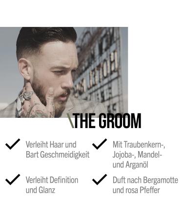 SEB MAN THE GROOM Premium Argan Oil Hair & Beard Oil for Smoothness & Definition | International Shipping Available - Buy Online on GoSupps.com