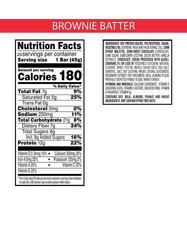 Kellogg's Special K Protein Bars Brownie Batter - Meal Replacement Bulk Snacks 31.8oz Case (20 Bars) - Buy Online on GoSupps.com