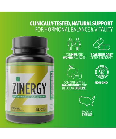 Dr. Zisman ZINERGY - All-Natural Energy & Performance Booster for Men & Women | Premium 60 Capsules - Buy Online on GoSupps.com