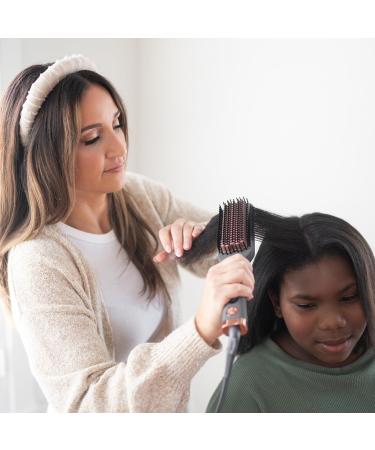 Hairitage Smooth Sailing Heated Ceramic Straightening Brush - Anti-Frizz Detangling and Blowouts for All Hair Types - Buy Online on GoSupps.com