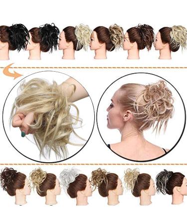 SEGO Hair Part Hair Tie & Curly Updos - Ash Blond & Bleach Blond #24T613 - 45g Hair Extension Accessories - Buy Online on GoSupps.com